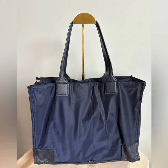 Tory Burch Navy Nylon Tote Bag - Picture 4 of 12